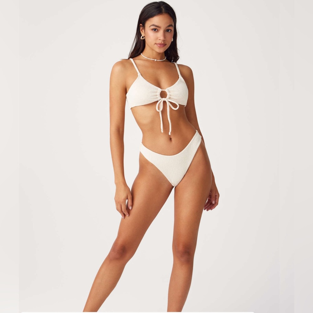 Cider | Cut Out Front Tied Bikini Swimsuit - Picture 4 of 8